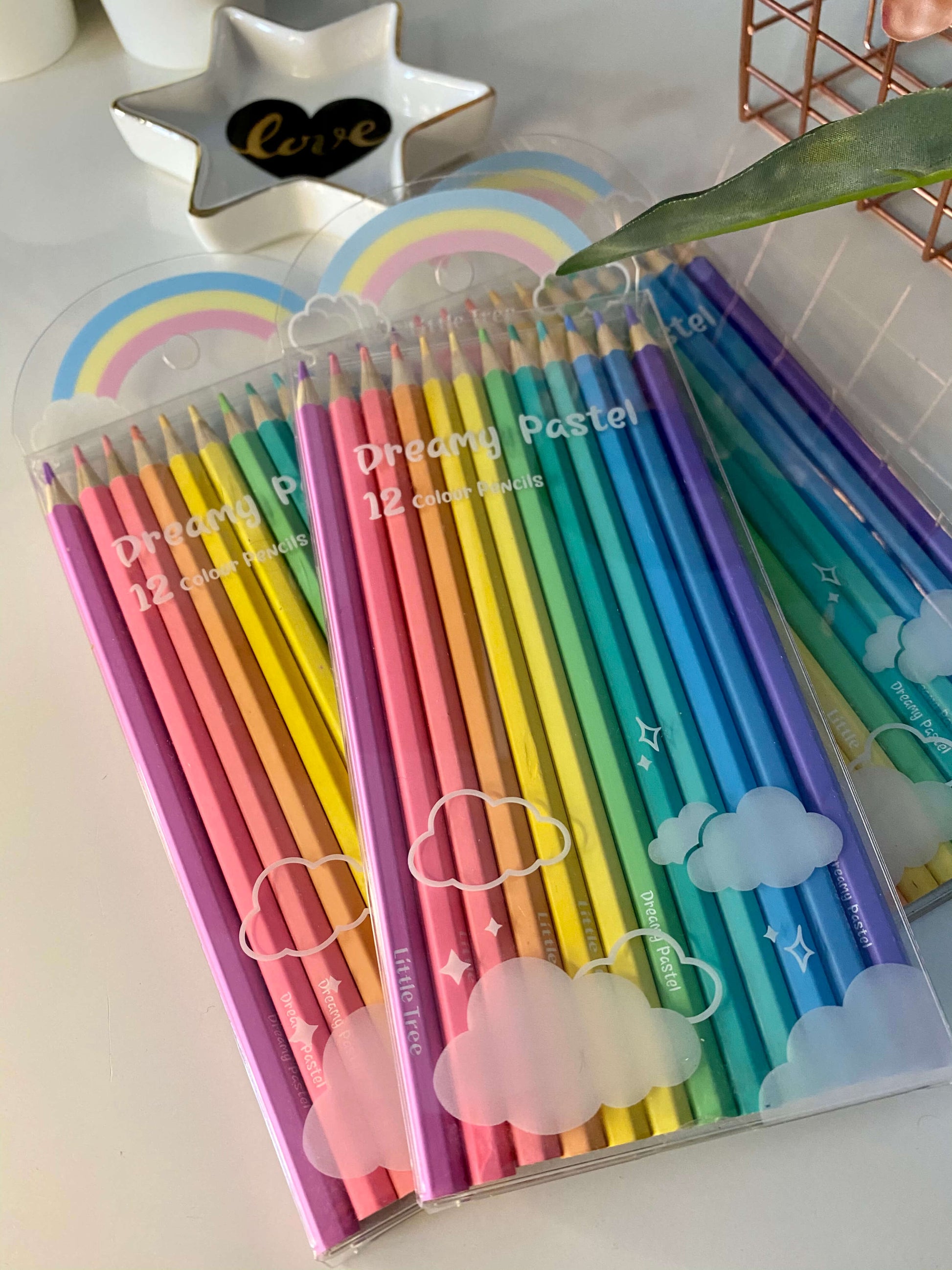 Dreamy pastel coloring pencil (Set of 12 color pencils) – The Gifts Quest