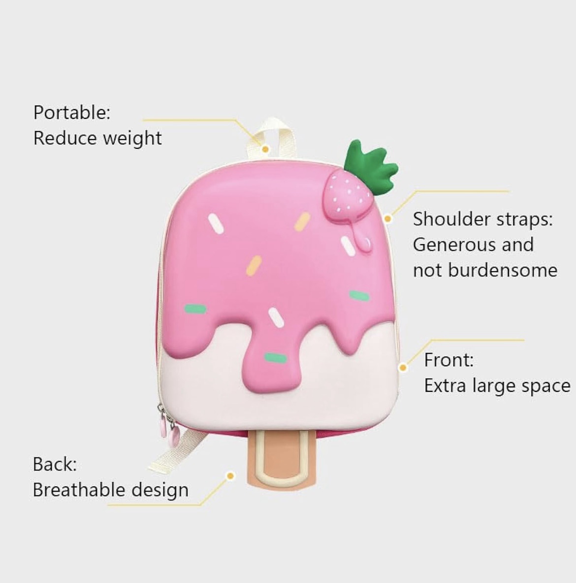 3D Ice Cream Bagpack
