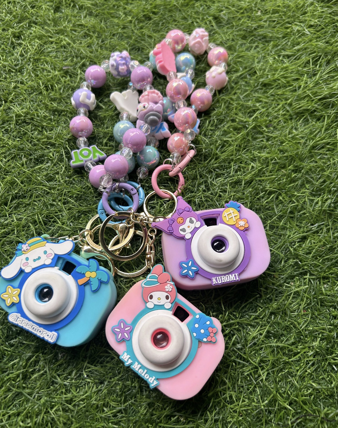 Camera projector keychain