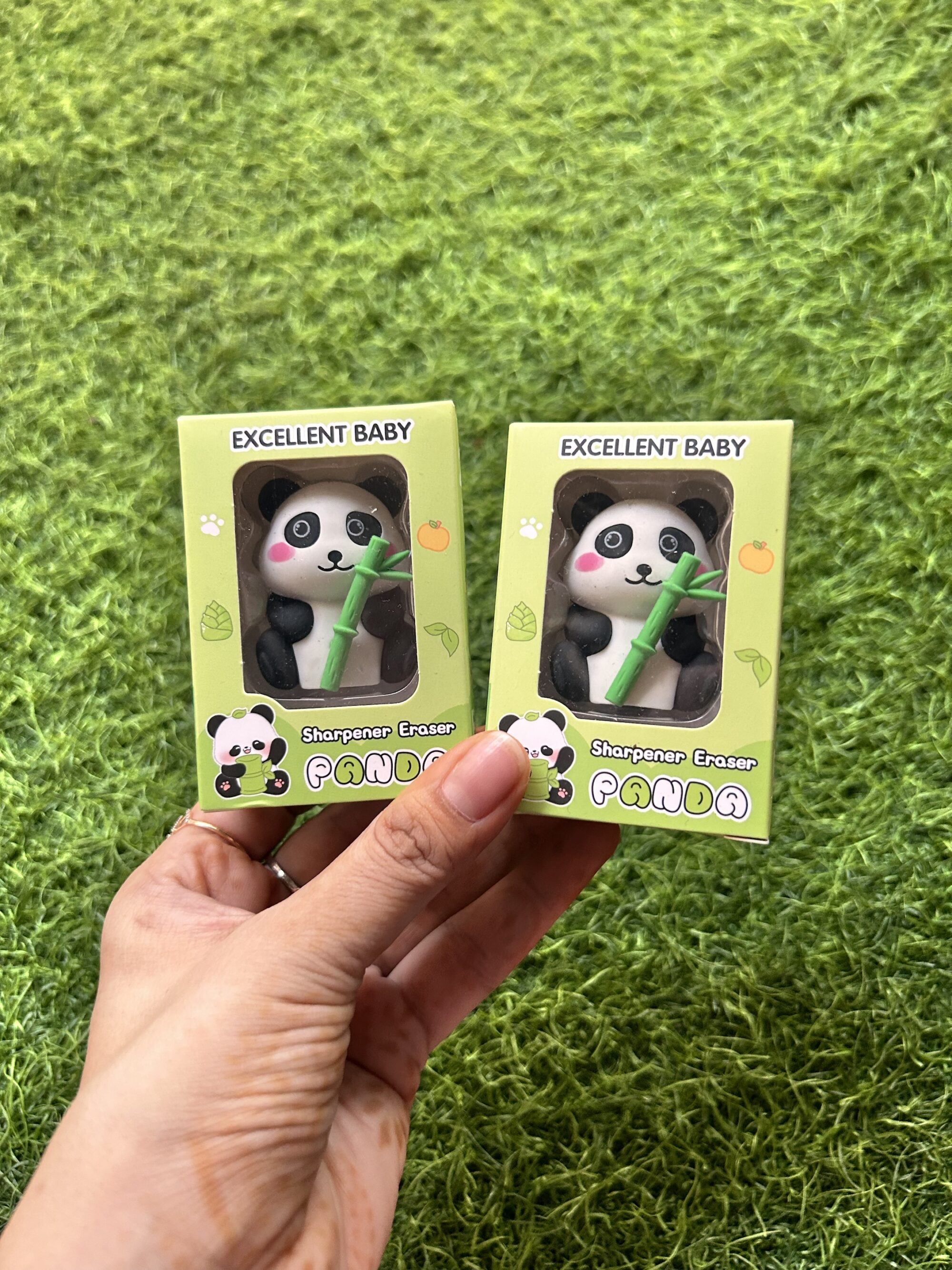 Panda sharpener eraser