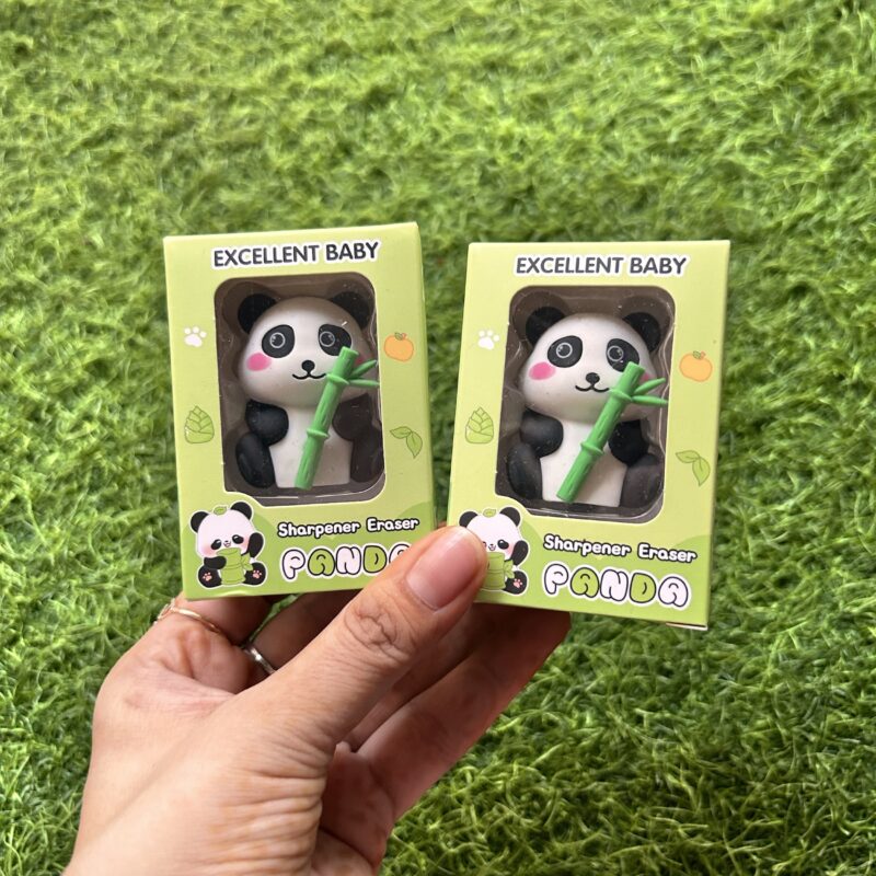 Panda sharpener eraser