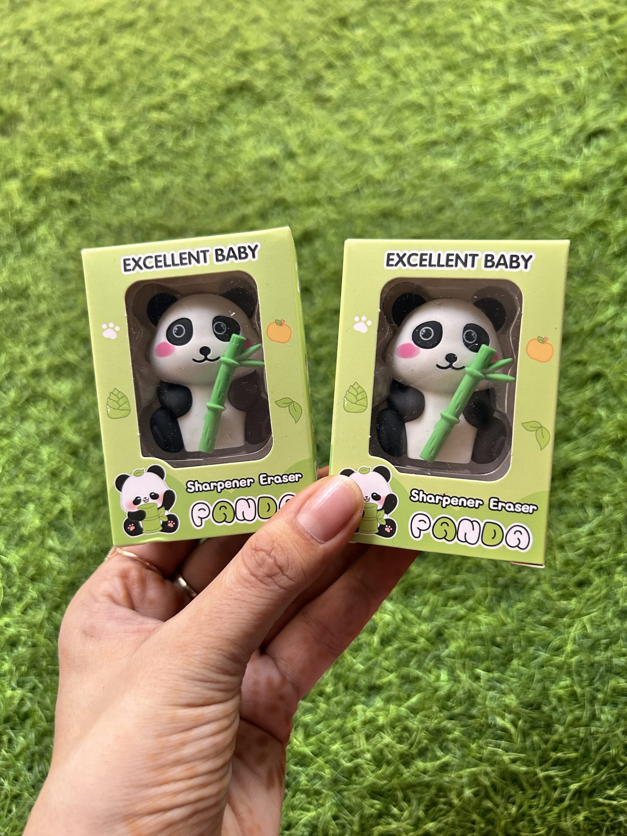 Panda sharpener eraser