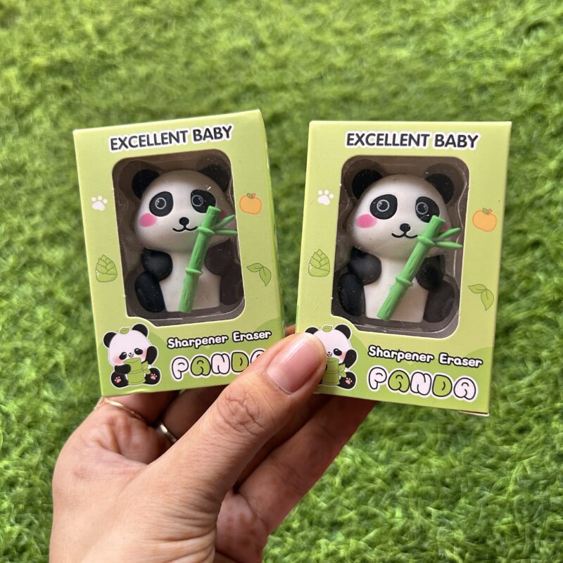 Panda sharpener eraser