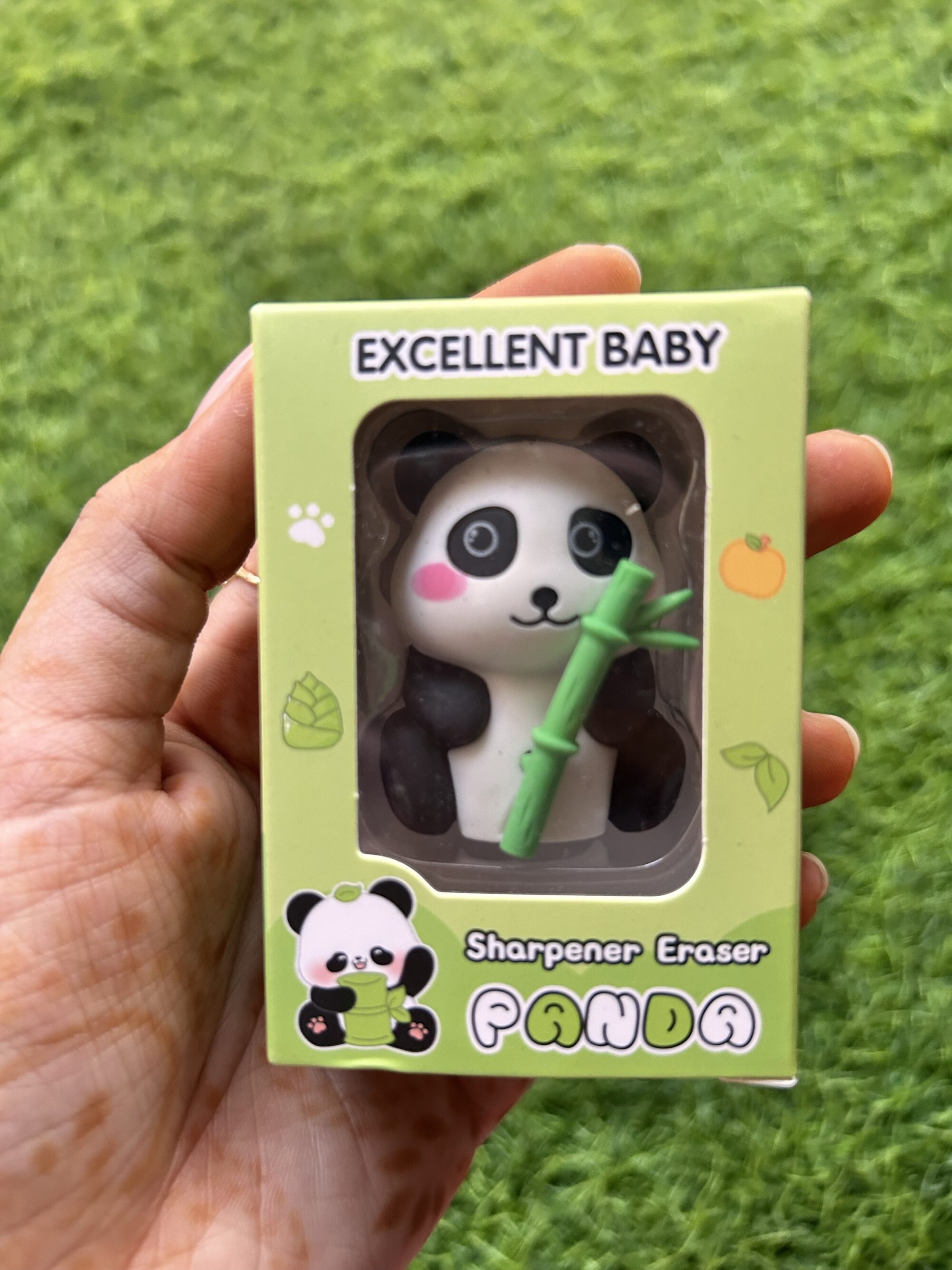 Panda sharpener eraser
