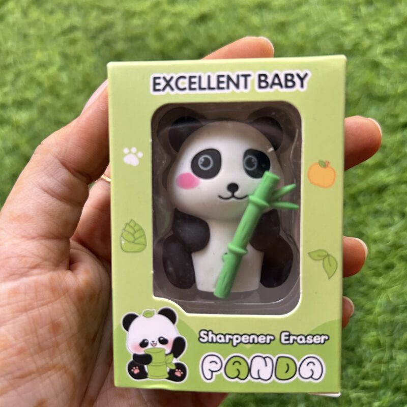 Panda sharpener eraser