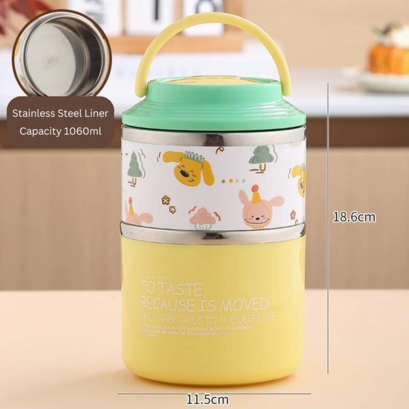 Kawai double layer SS lunchbox